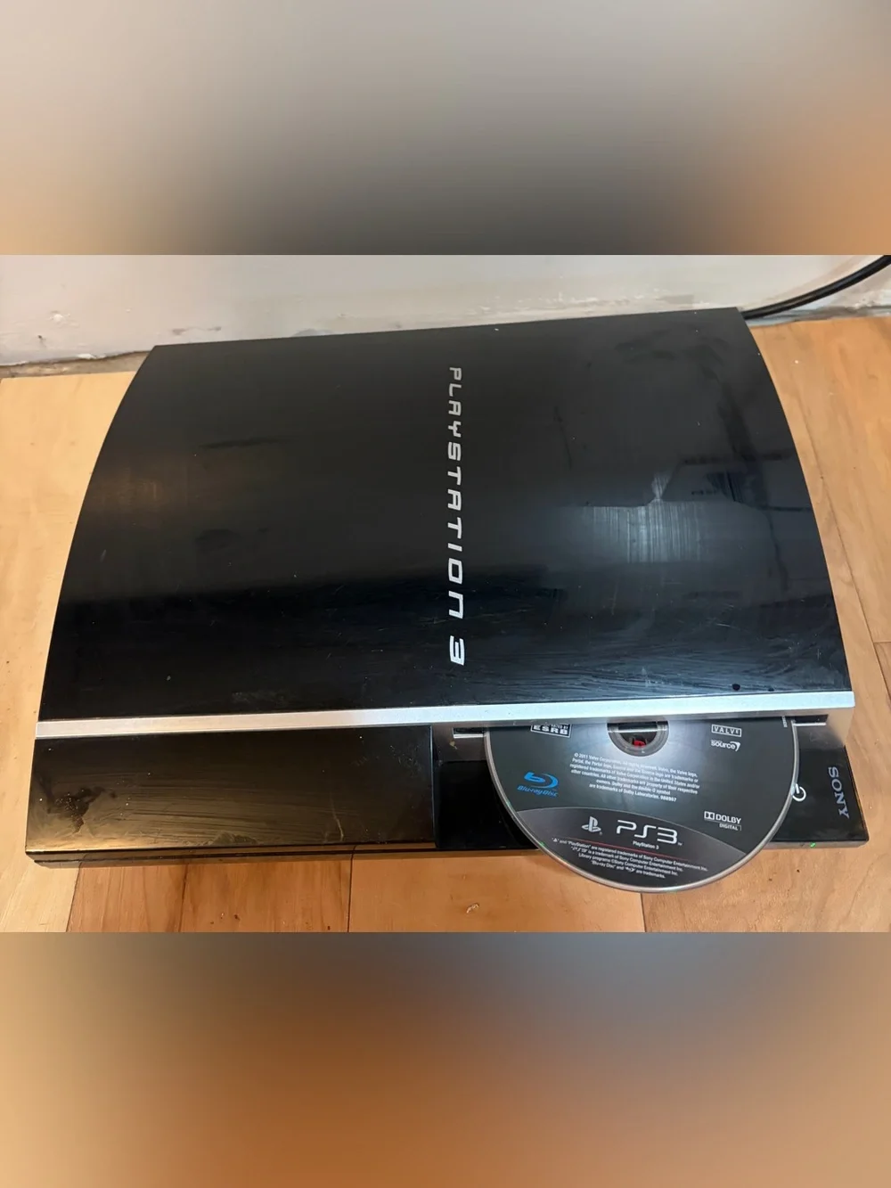 Sony PlayStation 3 Fat PS3 Console Gaming System - Glossy Black )Tested & works)